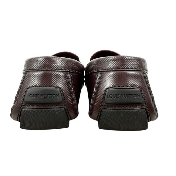 Louis Vuitton Monte Carlo Leather Drivers Loafers Burgundy Size 9 main image 11